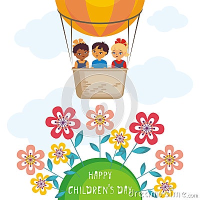 Happy childrens day Vector Illustration